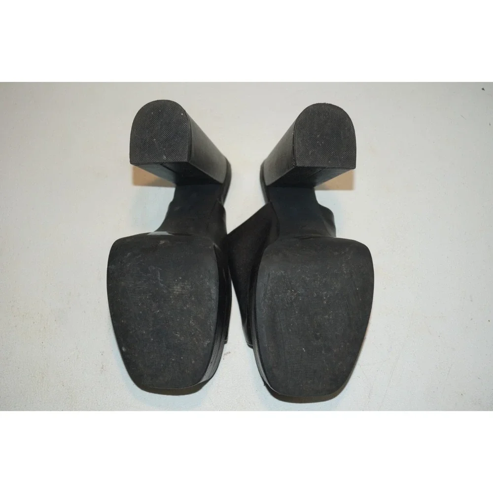 Olivia Ferguson Klayton Black Platform Chunky Block Heels Size 9